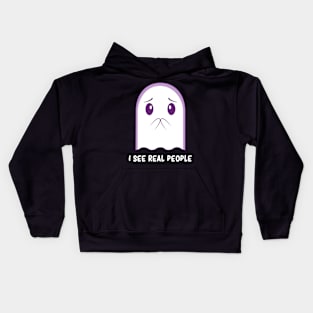 Funny Ghost Spooky Cute Scary Sarcasm Halloween Humor Kids Hoodie